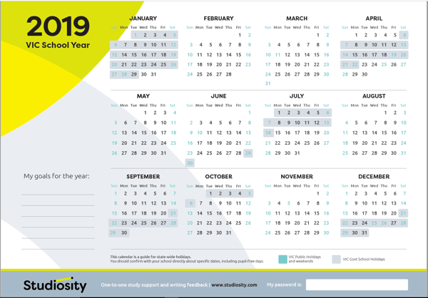 School Terms And Public Holiday Dates For VIC In 2019 Studiosity School Terms And Public Holiday Dates For VIC In 2019 Studiosity